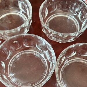 Vintage Arcoror France Glass Dishes set of 4